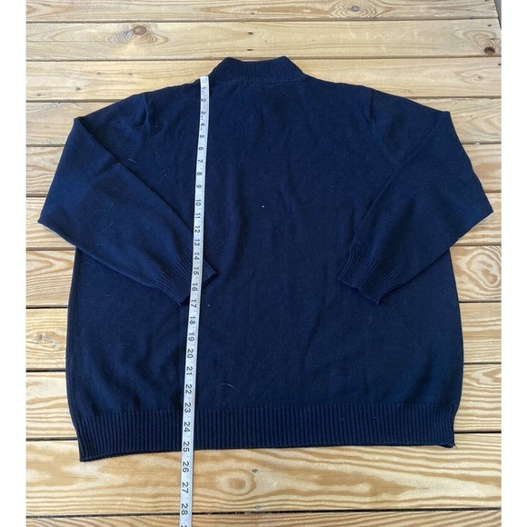 Dress Barn Mock Neck Sweater Size 14/16 Women’s Black Pullover - Picture 6 of 8